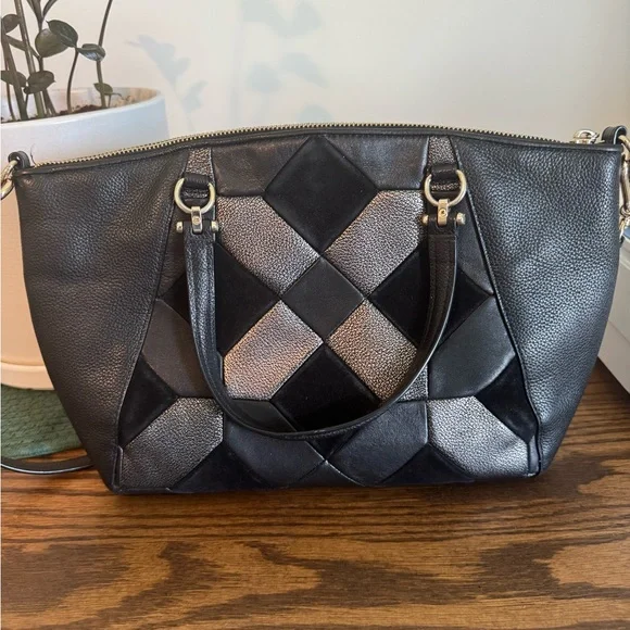 Authentic Coach Patchwork Handbag - Picture 2 of 7